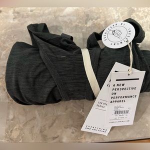 Vuori Lux Romper charcoal heather  & heather blue